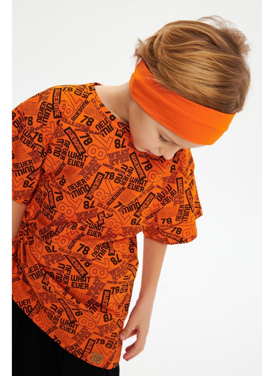Babygiz Orange Men's Cotton Combed Non-Slip Anti-Sweat Flexible Hair Band  - Image 5