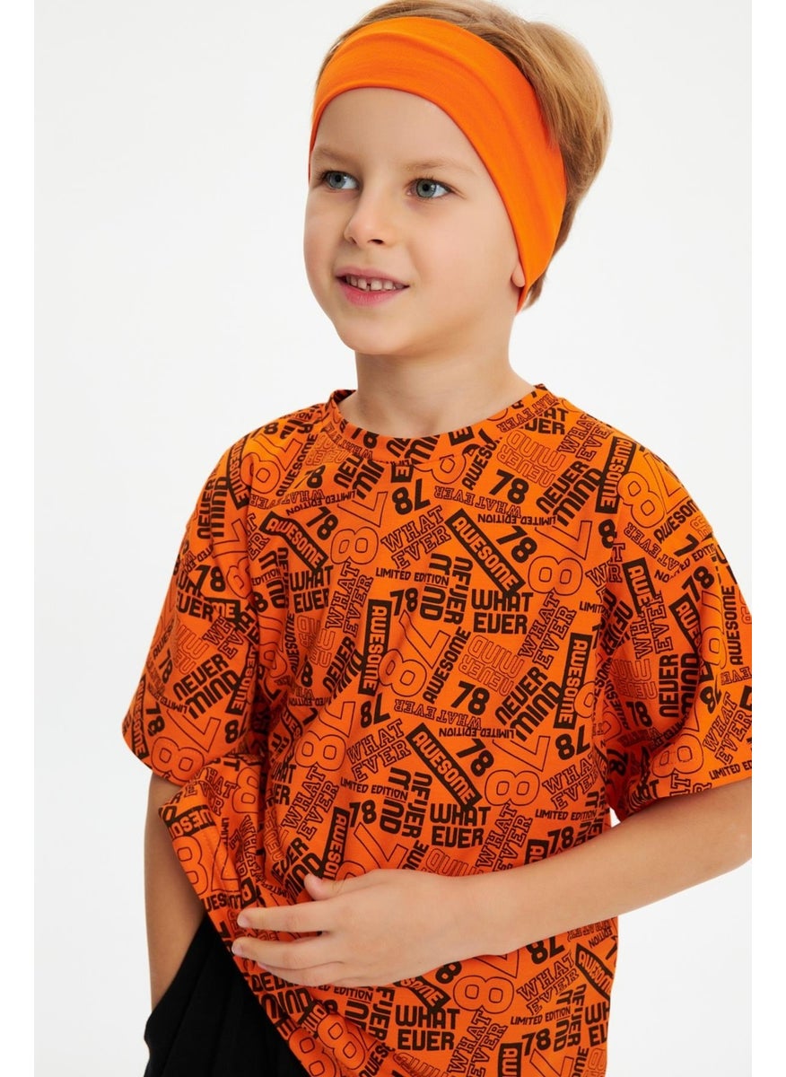 Babygiz Orange Men's Cotton Combed Non-Slip Anti-Sweat Flexible Hair Band  - Image 4