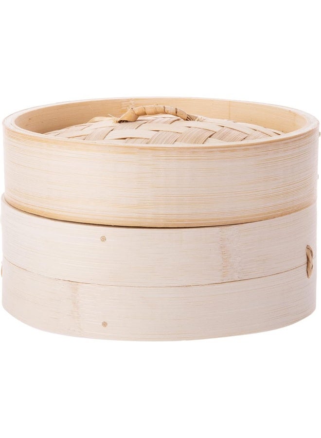 AKDC Round Steamer 15Cm X 15Cm X 9Cm Bamboo Brown - Image 3