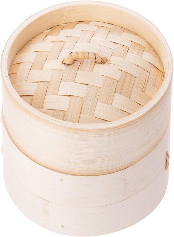 AKDC Round Steamer 15Cm X 15Cm X 9Cm Bamboo Brown - Image 5
