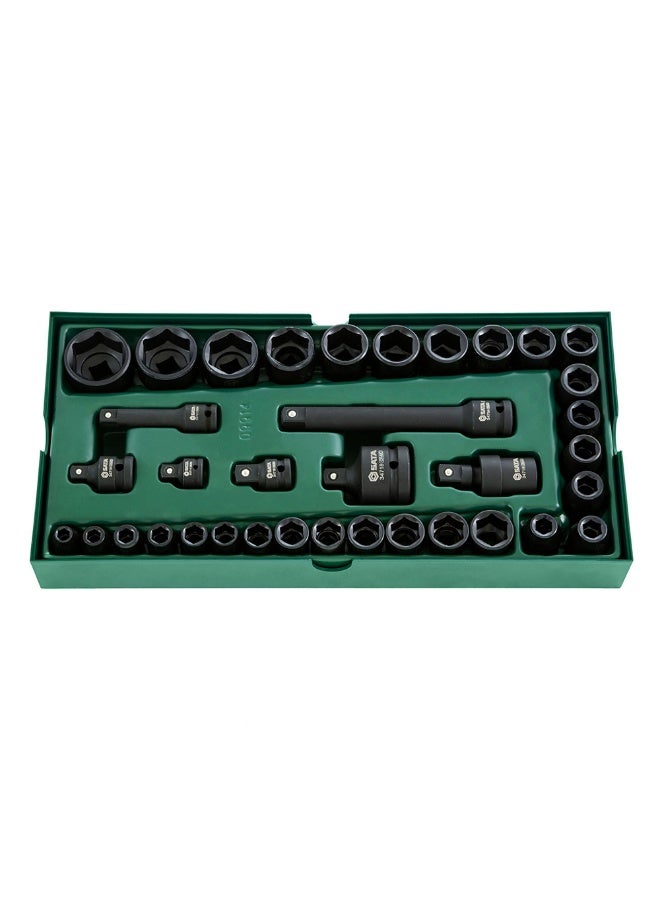 SATA ST09914SJ 36-Piece 3/8" and 1/2" Drive 6 Point Metric Impact Socket Tray Set - Image 4
