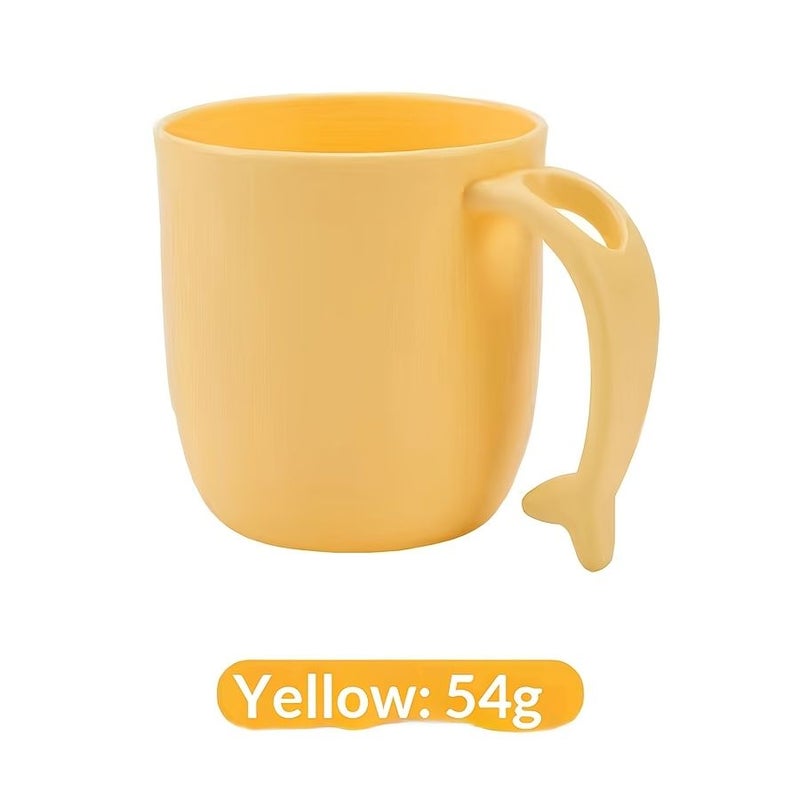 Pink 1pc كوب غسول الفم على شكل دلفين لطيف، تصميم كرتوني إبداعي، مقاوم للسقوط، هدية للمنزل والحمام. - Image 5