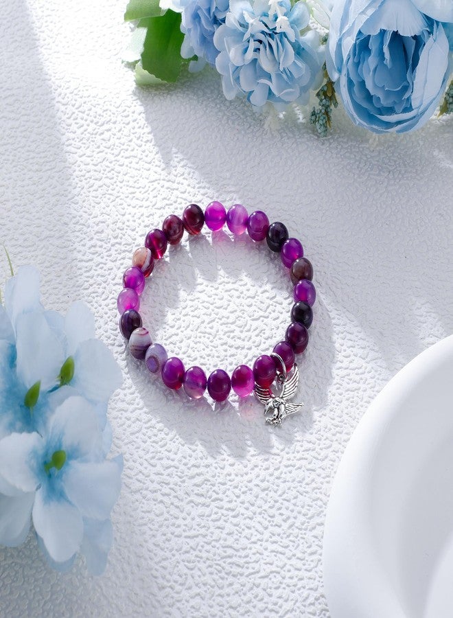 Fullrainbow Eagle Scout Gifts Eagles BraceletEagles Jewelry Inspirational Gifts (Purple Eagle Bracelet) - Image 5