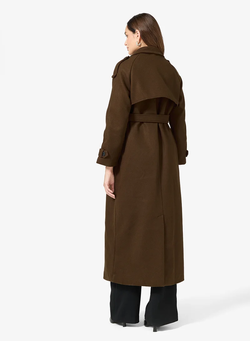 ايلا معطف ترنش بحزام