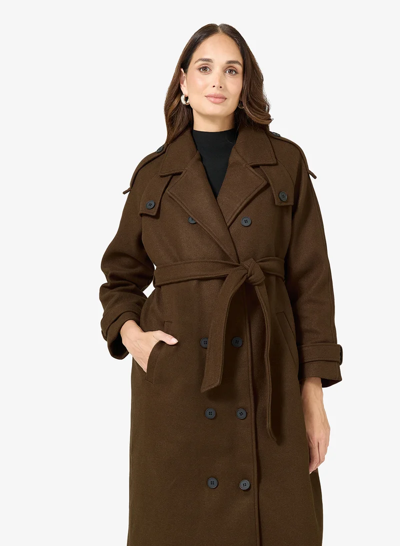 ELLA Belted Trench Coat