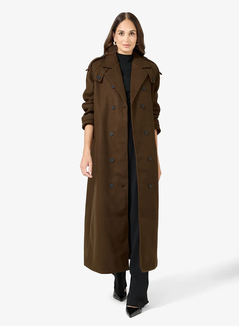 ايلا معطف ترنش بحزام