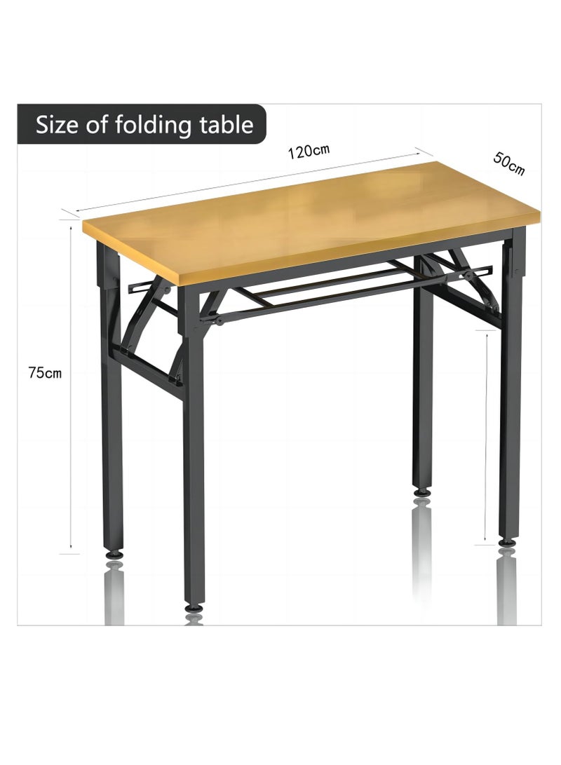 Cool Baby Folding Table Multi Functional Portable Desk With AdjUStable Height Legs For Computer Camping Garden Picnic Coffee Bbq 120*50*75Cm - Image 3