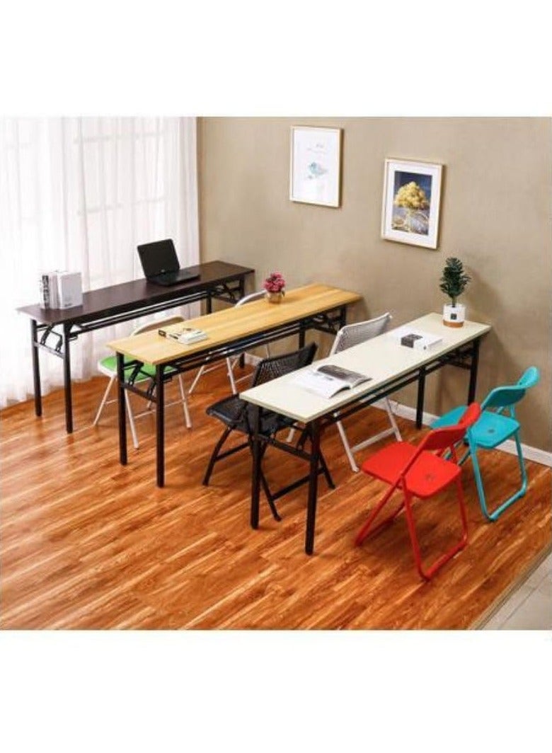 Cool Baby Folding Table Multi Functional Portable Desk With AdjUStable Height Legs For Computer Camping Garden Picnic Coffee Bbq 120*50*75Cm - Image 4