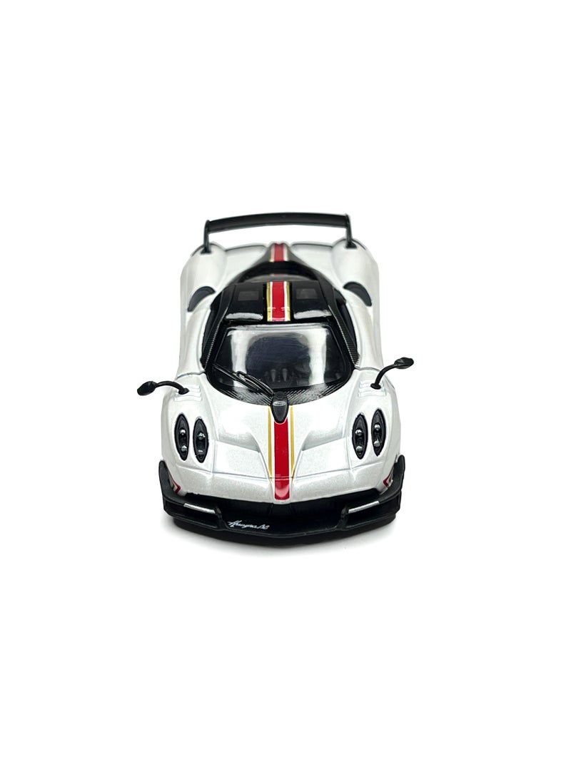 Kinsmart 1:38 Scale Door Openable Pull Back Action 2016 Pagani Huayra BC with Printing Diecast Alloy Metal Car  - Image 3