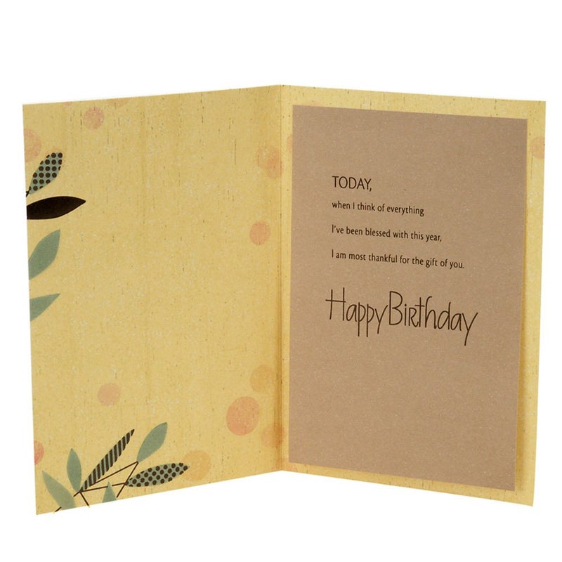 Hallmark Birthday Card for Husband (Branches and Leaves) - Image 2