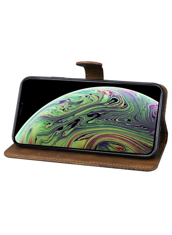 erorex Case For iPhone X / XS Retro Skin Feel Butterflies Embossing Horizontal Flip Leather Case with Holder & Card Slots & Wallet - Image 5