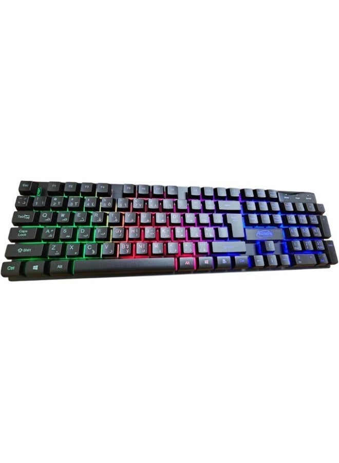 RGB Gaming Keyboard with USB – Full-Size Layout with Numpad and Multi-Color Backlight, Comfortable for Gaming & Office Use - Image 2