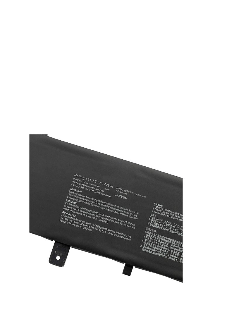 Terabyte B31N1631 Replacement Laptop Battery for ASUS VivoBook 15 X505BP X505BA X505BA-BR016T Series Notebook Black (11.55V 42Wh) - Image 2