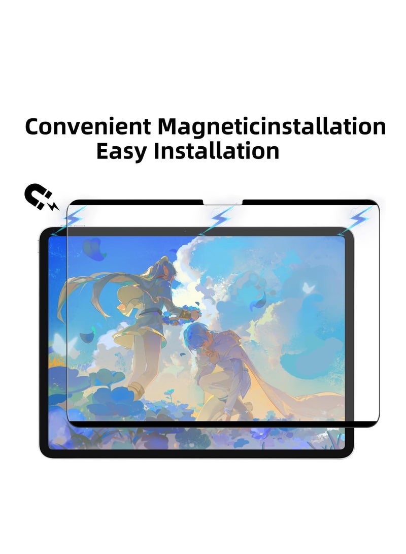Magnetic Paper Feel Screen Compatible with Microsoft Surface Pro 11/10/9/8/X 13 Inch, Removable Anti Glare Blue Light Filter, 13 In Magnetic  Screen Protector - Image 4
