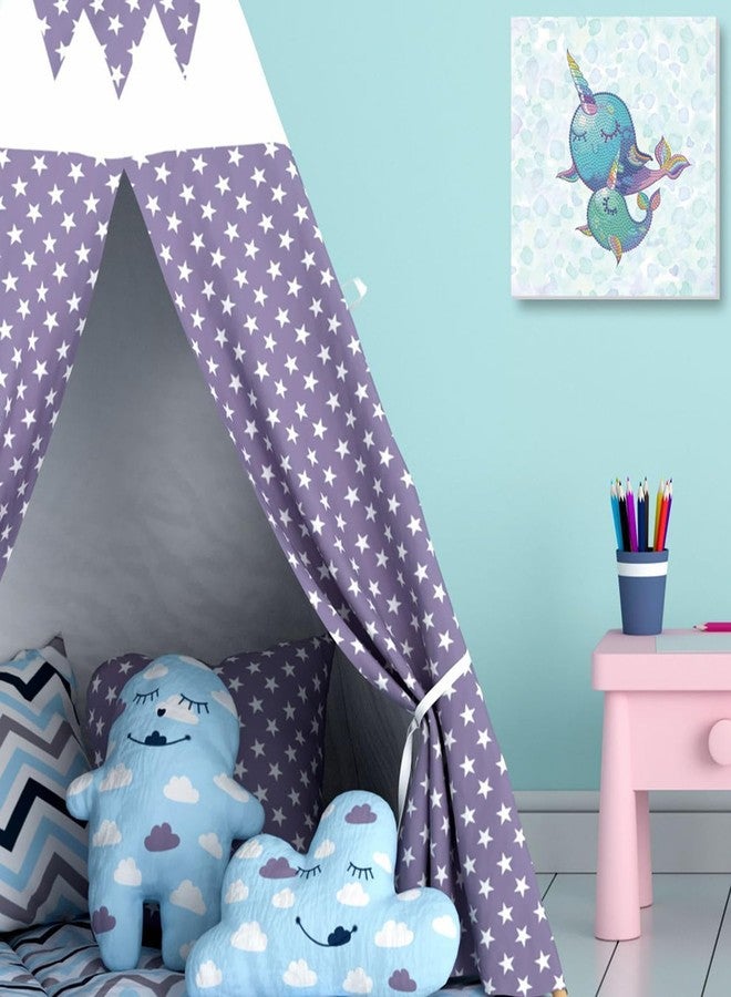 DIAMOND DOTZ Dotz Box, Narwhal Dreams, Diamond Painting Kit for Adults, 8.7''x8.7'' - Image 4