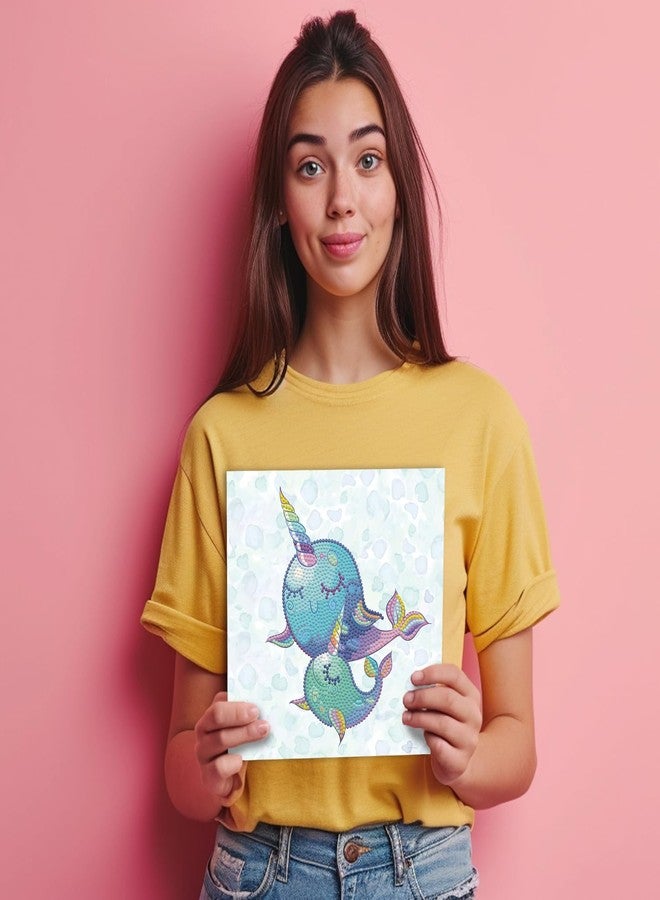 DIAMOND DOTZ Dotz Box, Narwhal Dreams, Diamond Painting Kit for Adults, 8.7''x8.7'' - Image 3