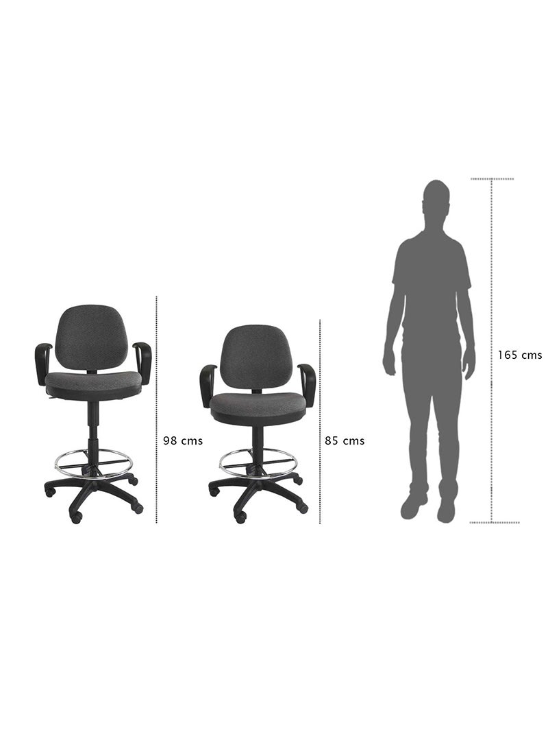 Mahmayi Sephora 3059ADK Task Chair Grey