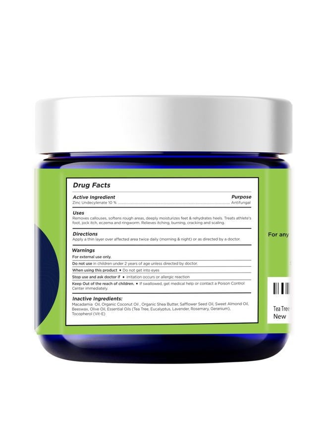 Foot Cure Antifungal Cream - For Itchy Feet and Skin Fungus Relief - Extra Strength Treatment for Athlete's Foot, Ringworm, and Jock Itch. Moisturizer for Dry Cracked Feet infused with Tea Tree Oil Made in USA - Image 2