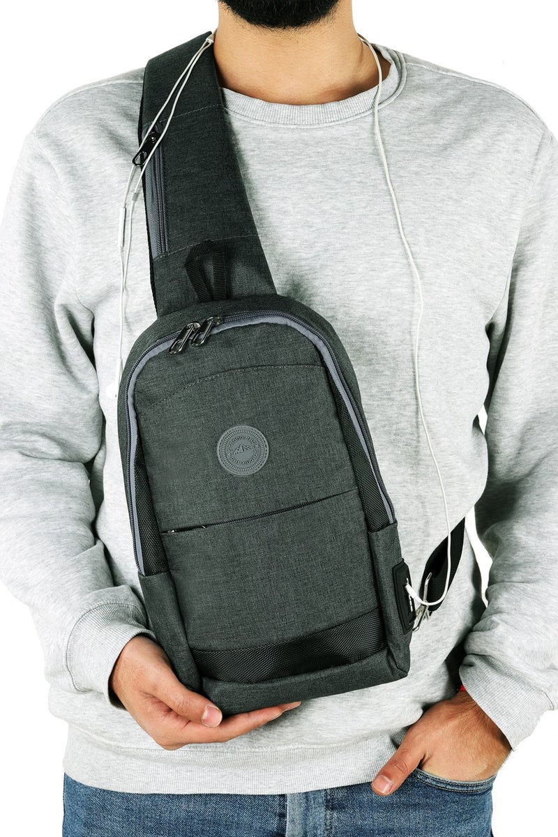 Strong Bag Strong Single Arm Chest and Backpack Bag with Headphone Output, Crossbody Bag TK01  - Image 1
