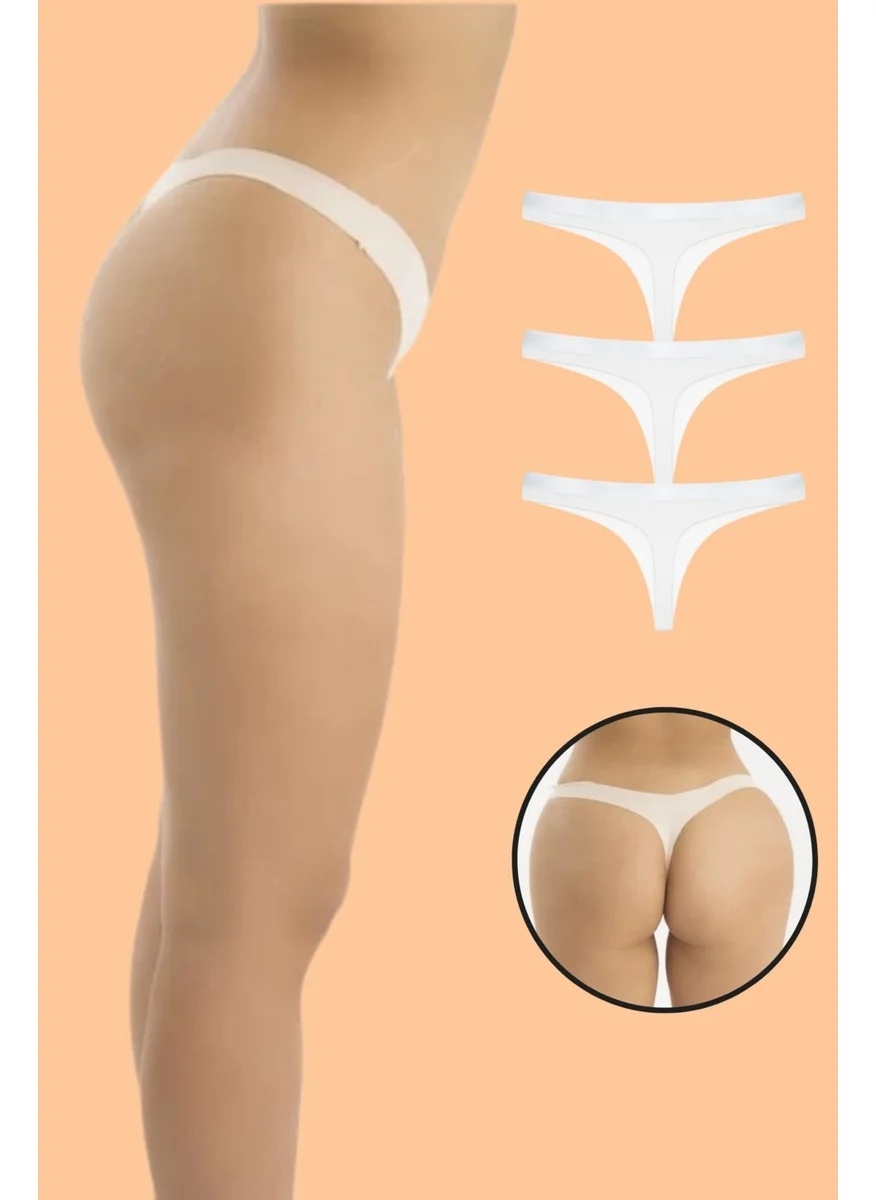 Casual Dress Daisy 100% Cotton Laser Cut 3 Pack Thong