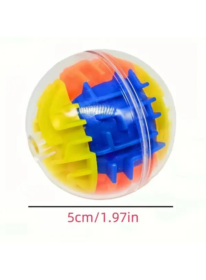 3 Pieces Colorful 3D Round Maze Puzzle Ball Brain Teaser Toy For Relaxation And Quick Thinking - Image 4
