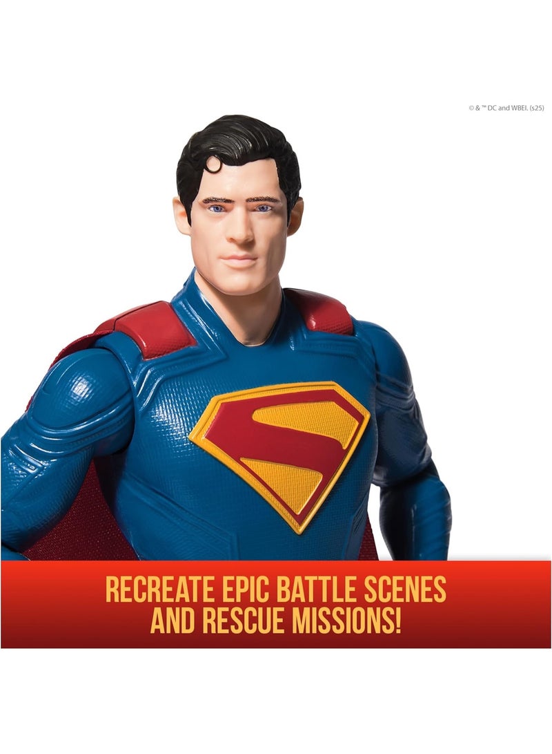 SUPERMAN DC Superman – 30 cm Action Figure – Action Figure from the Movie – Super Hero and Super Villain – Collectible Toy – Children's Toy Age 4 and Above | Features 11 Points of Articulation, Authentic Movie Design, Superhero Toys, Pretend Play Gifts for Kids & Collectors Ages 4+ - Image 3