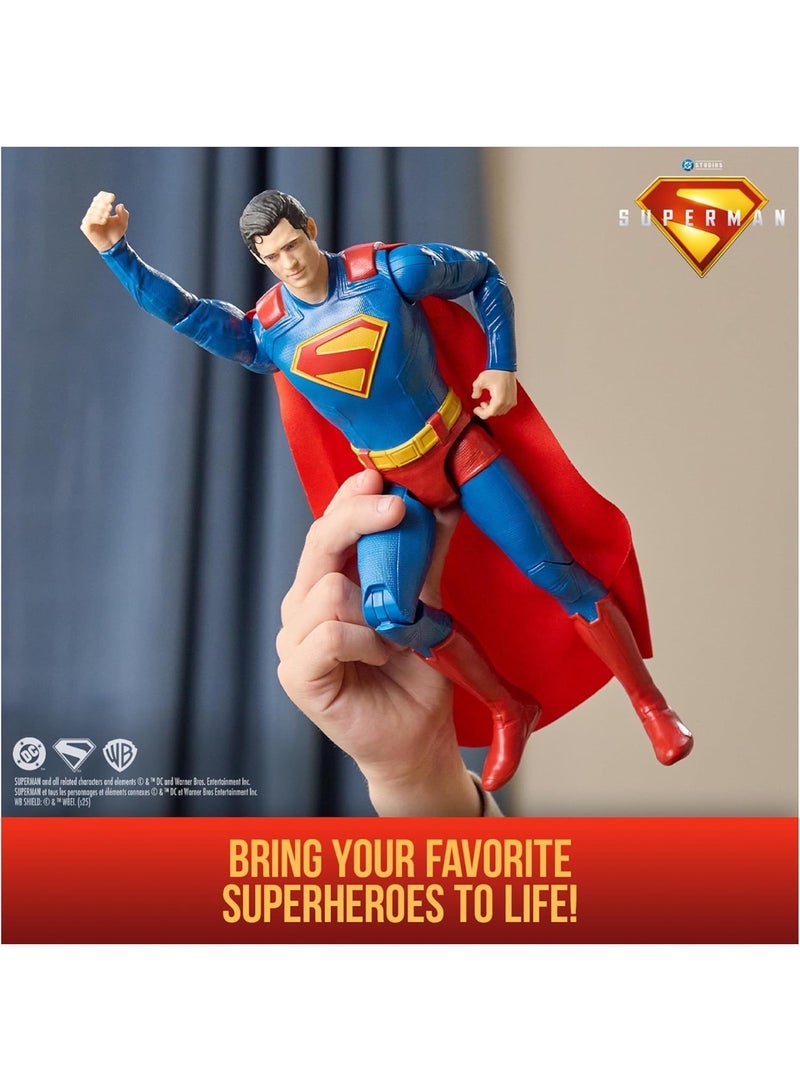 SUPERMAN DC Superman – 30 cm Action Figure – Action Figure from the Movie – Super Hero and Super Villain – Collectible Toy – Children's Toy Age 4 and Above | Features 11 Points of Articulation, Authentic Movie Design, Superhero Toys, Pretend Play Gifts for Kids & Collectors Ages 4+ - Image 5