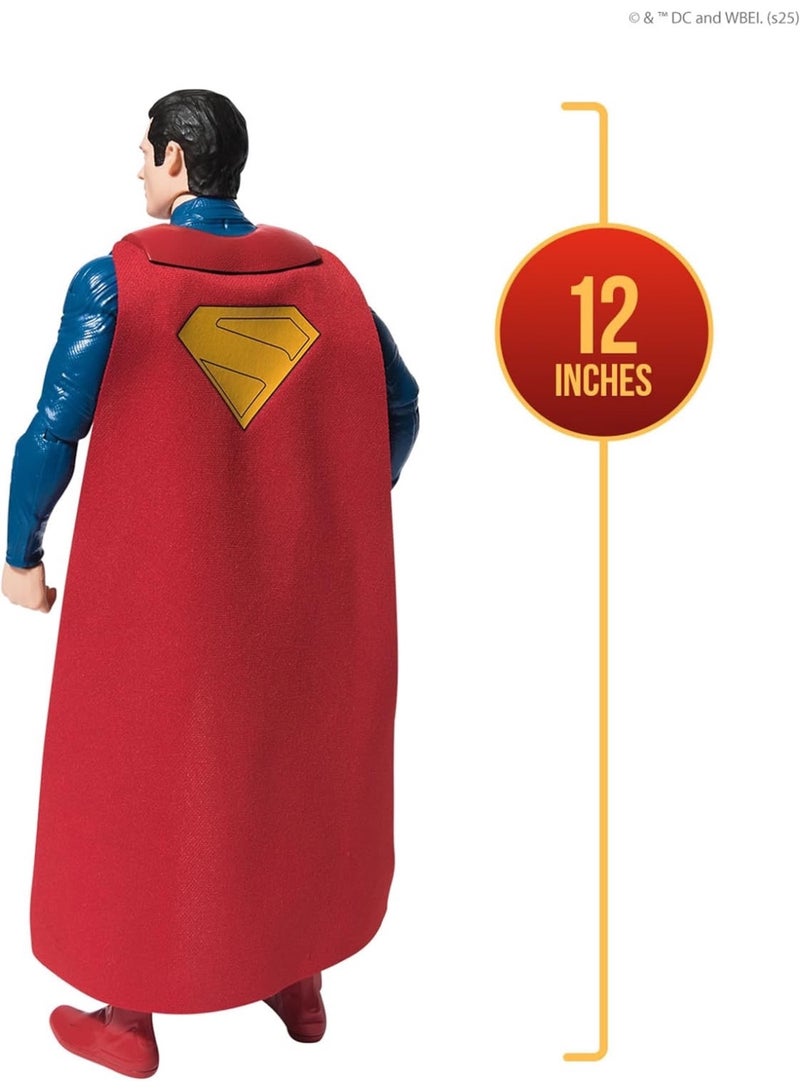SUPERMAN DC Superman – 30 cm Action Figure – Action Figure from the Movie – Super Hero and Super Villain – Collectible Toy – Children's Toy Age 4 and Above | Features 11 Points of Articulation, Authentic Movie Design, Superhero Toys, Pretend Play Gifts for Kids & Collectors Ages 4+ - Image 4