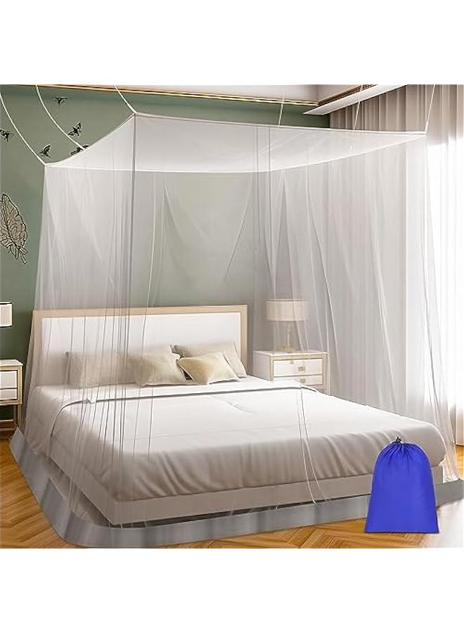 Arabest Mosquito Net for Bed, Large White Bed Canopy for Girls, Hanging Bed Net, Ideal for Bedroom Decorative, Travel with Storage Bag (Camping Mosquito Net) SL0028 - Image 1