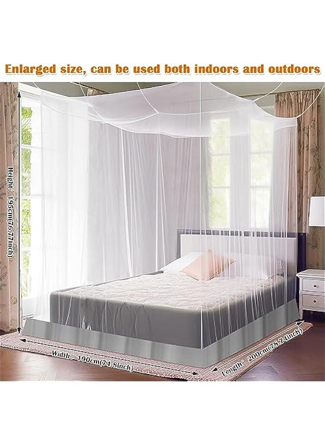 Arabest Mosquito Net for Bed, Large White Bed Canopy for Girls, Hanging Bed Net, Ideal for Bedroom Decorative, Travel with Storage Bag (Camping Mosquito Net) SL0028 - Image 3