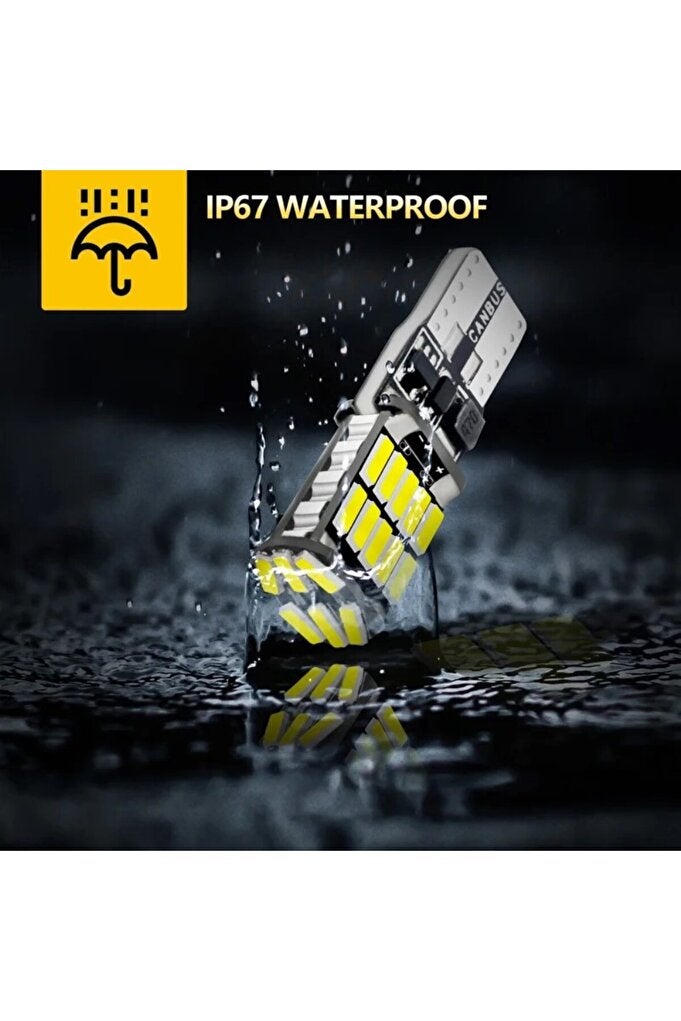 ريحني T10 4PCs الأبيض 4/10 قطع سوبر برايت T10 W5W مصابيح LED Canbus 12V/24V الأصفر الأخضر الأبيض Interio - Image 3