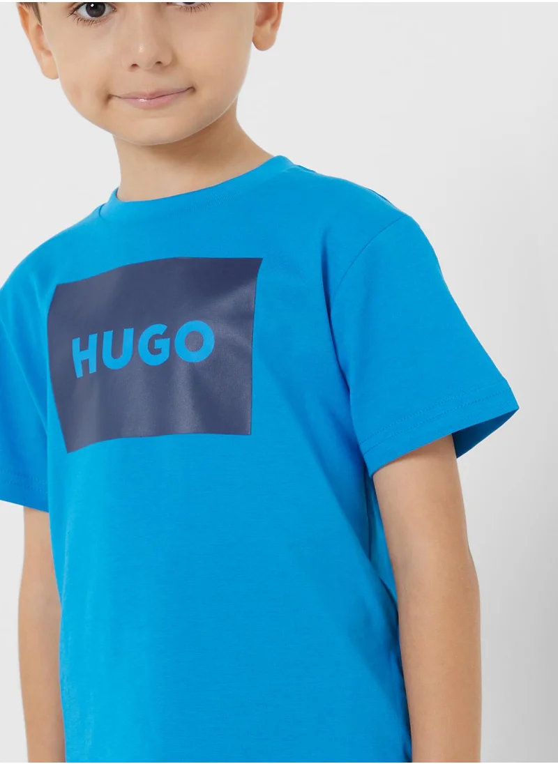 هوجو Kids Logo T-Shirt