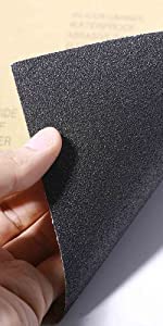 Sarrah Electro coating Emery paper 600 Grit Wet Dry Waterproof Sandpaper 9x11 Black 05 Pcs  - Image 3