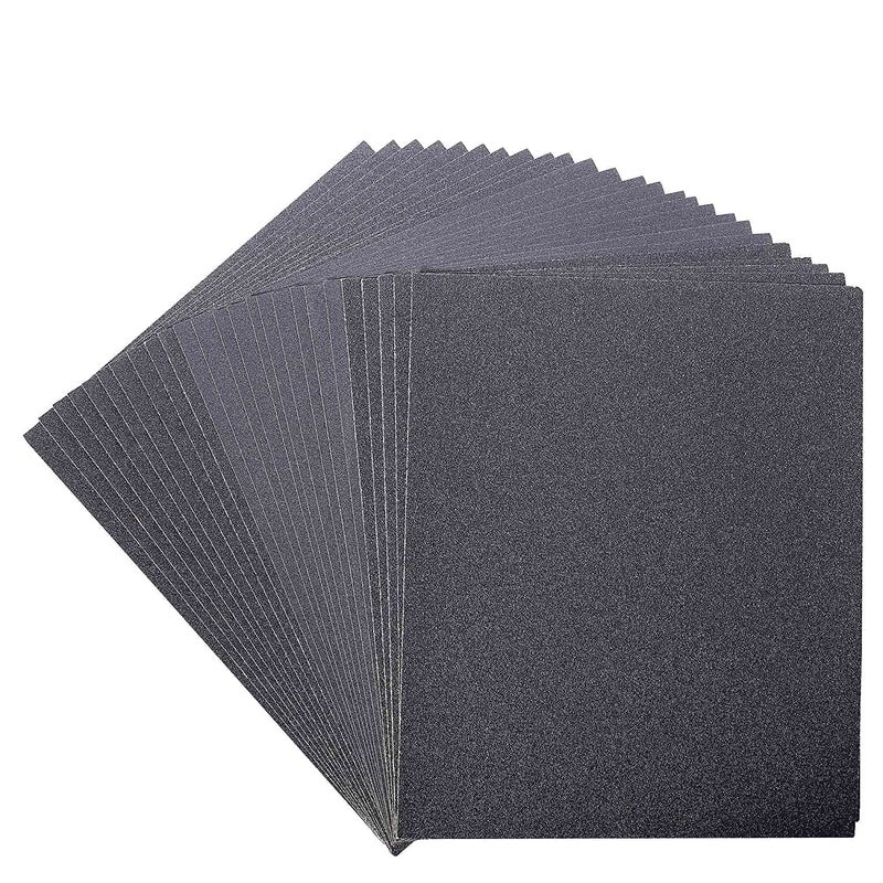Sarrah Electro coating Emery paper 600 Grit Wet Dry Waterproof Sandpaper 9x11 Black 05 Pcs  - Image 5