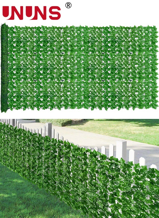 UNUNS Artificial Fences,5pcs Faux Ivy Fence Privacy Screen, UV-Anti Artificial Fake Ivy Hedge,Light Green Artificial Hedge Backyard Decor for Indoor, Outdoor,Garden,Fence,Balcony and Many Other Scenarios,0.5x1m - Image 1
