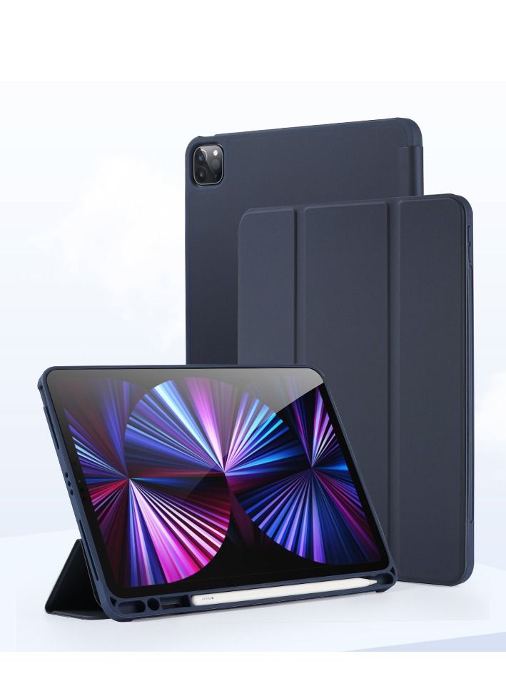 Loquat Black Soft Case Bottom Protective With Pen Slot For iPad