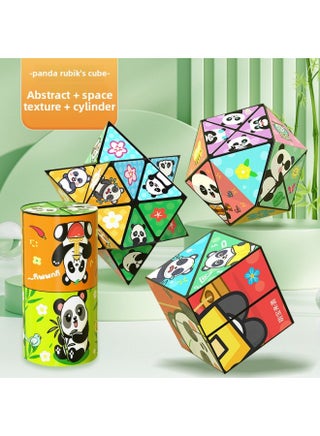 Variety Square PanDa Geometric FolDing Flip 3D Transformation BuilDing Blocks ChilDren's Three-Dimensional Small Toys-Color:Variety Of Rubik's Cube Panda Style [abstract + Space + Texture + Cylinder] 4 Pack - Second Level - pzsku/ZCBA47E7C5DD3DA48D886Z/45/1745423829/15cfe6e7-48dc-46f3-aba1-92cf0b009812