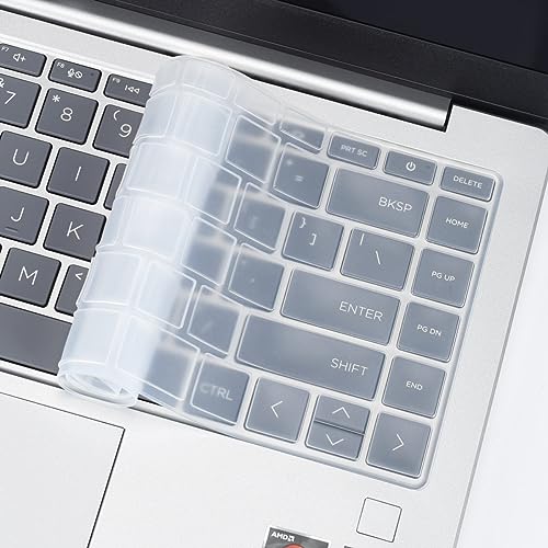 Saco Laptop Keyboard Cover 14 Inch for HP Professional 14 240 G10 Series Laptop (2025) – Spill-Resistant, Dustproof & Anti-Faded Protector - Silicone Clear - Image 5