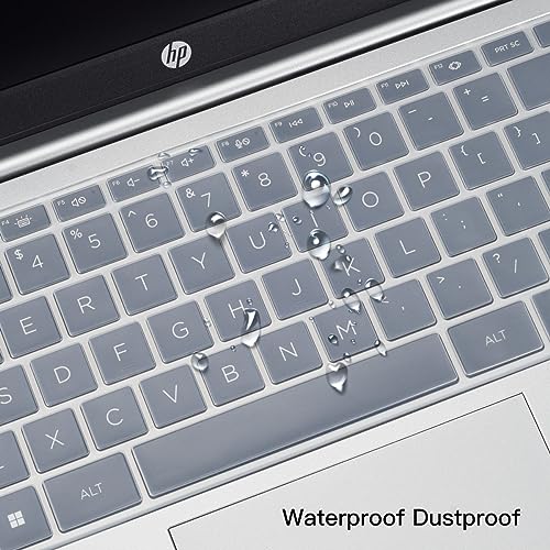 Saco Laptop Keyboard Cover 14 Inch for HP Professional 14 240 G10 Series Laptop (2025) – Spill-Resistant, Dustproof & Anti-Faded Protector - Silicone Clear - Image 4