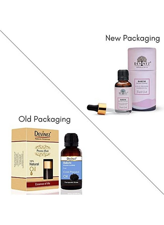 Devinez Babchi Cold Pressed Oil Bakuchi (Psoralea Corylifolia) 100% Pure Natural & Undiluted 30Ml In Glass Bottle Ideal For Hair Growth Hair Care Skin Care Scar Wound Healing  - Image 3