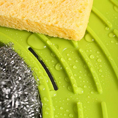 BBD kitchen shop Multipurpose Corner Sink Wash Basin Storage Organizer Rack Tray Shelf Sponge Spoons Brush Soap Scrub Lotion Bottle Holder - 1 Piece (Color May Vary) - Image 3