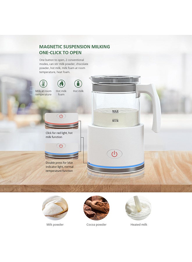 Detachable Milk Frother 8.45oz/250ml Electric Milk Frother and Steamer with Touch Control 600W Silent Operation 2 in 1 Hot/Cold Foam Maker for Espresso Hot Chocolate Milk  - Image 2