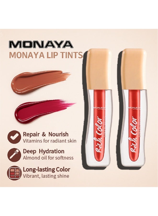 Monaya G009 Candy Wrap Rich Color Lip Gloss - Long-Lasting, Moisturizing, High Shine, Non-Sticky - Image 4