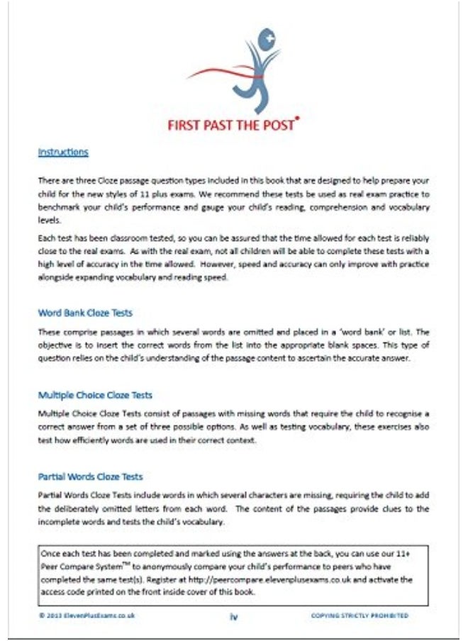 11+ Essentials Verbal Reasoning: Cloze Tests Book 2  - Image 3
