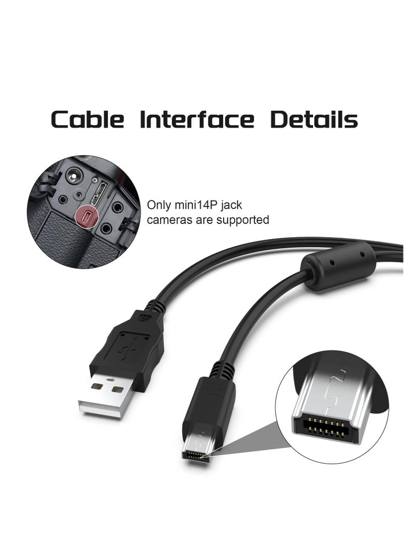 5FT/1.5M 14Pin Replacement USB Camera Transfer Data Sync Charger Charging Cable Cord for Fujifilm Camera FinePix A205/A205S/A210/A310/A330/A340/F810/F401/E550/E510/V10& More
