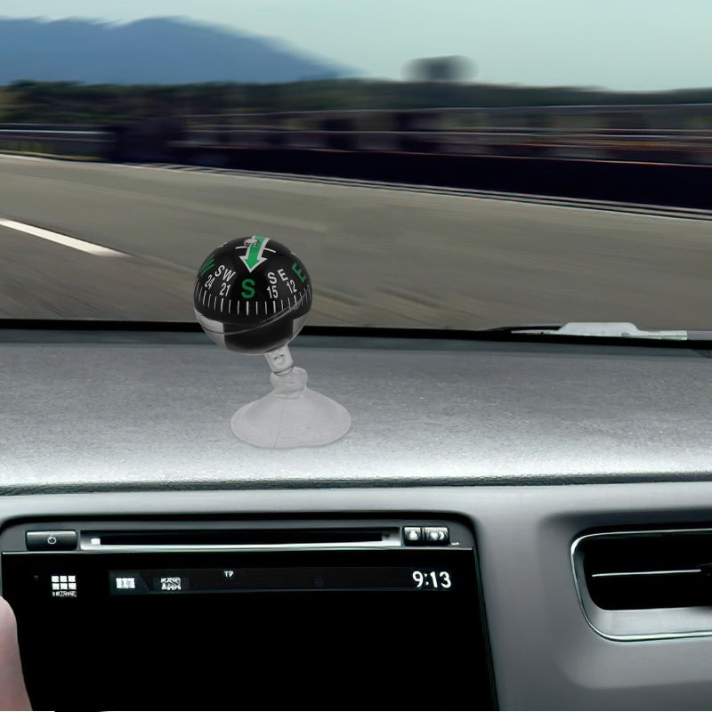 Car Dashboard Compass 38mm Suction Cup Portable Vehicle Navigation Auto Car Interior Accessory - Image 5