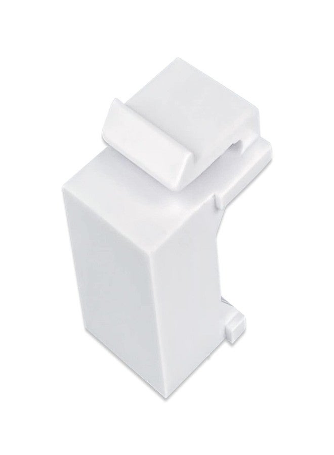 Iwillink 30-Pack Blank Keystone Jack Inserts for Keystone Wall Plate and Patch Panel, White - Image 2