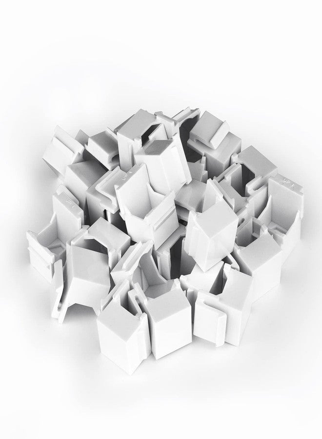 Iwillink 30-Pack Blank Keystone Jack Inserts for Keystone Wall Plate and Patch Panel, White - Image 5