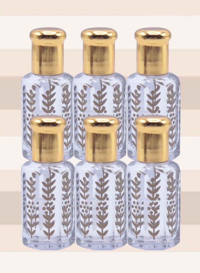 MUSK 6 Pieces Original White Musk Perfume Oil 12ml