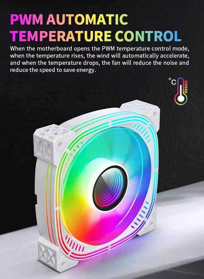 ARGB CPU Fan, Unique Hydraulic Bearing Design, High Air Volume and Low Noise, with an Ultra-Long Lifespan of 40,000 Hours  - Image 5